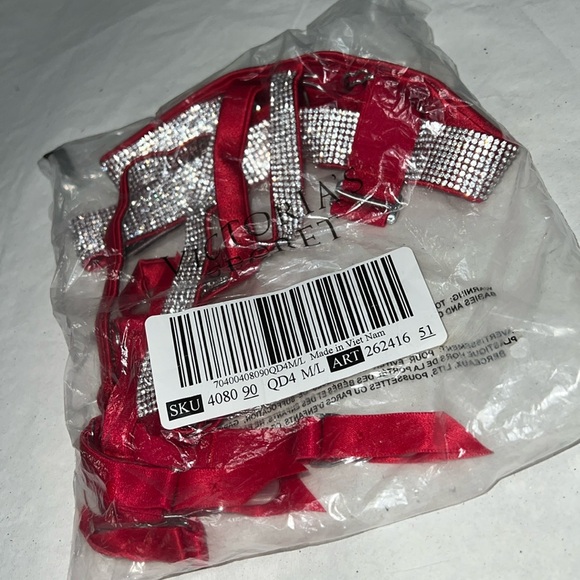 (M/L) Victoria's Secret VERY SEXY Shine Strap Garter Belt - Picture 6 of 8